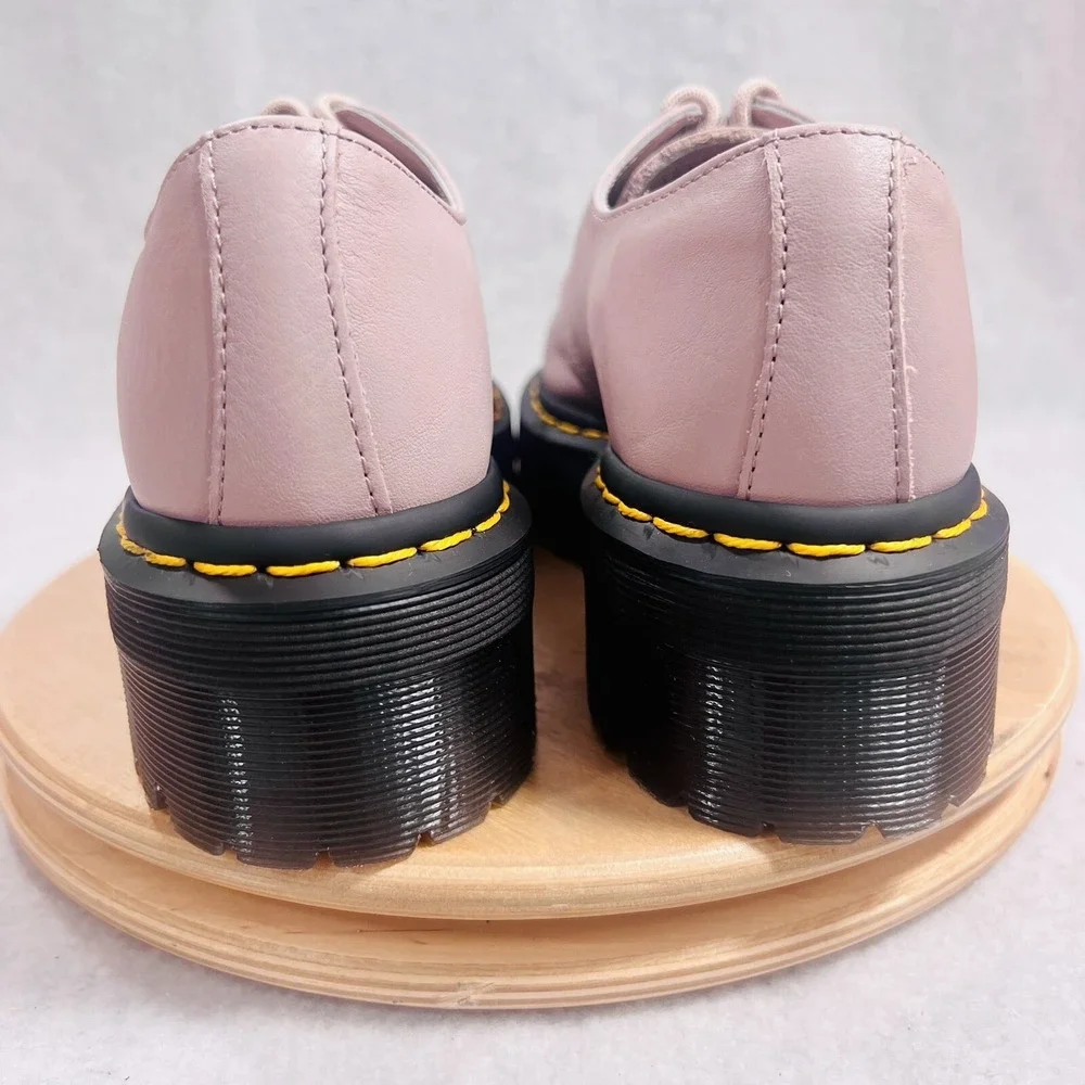 DR MARTENS 1461 QUAD II SHOE Womens Size 6 Gray 3 EYE PLATFORM 30612 ‎ NWT